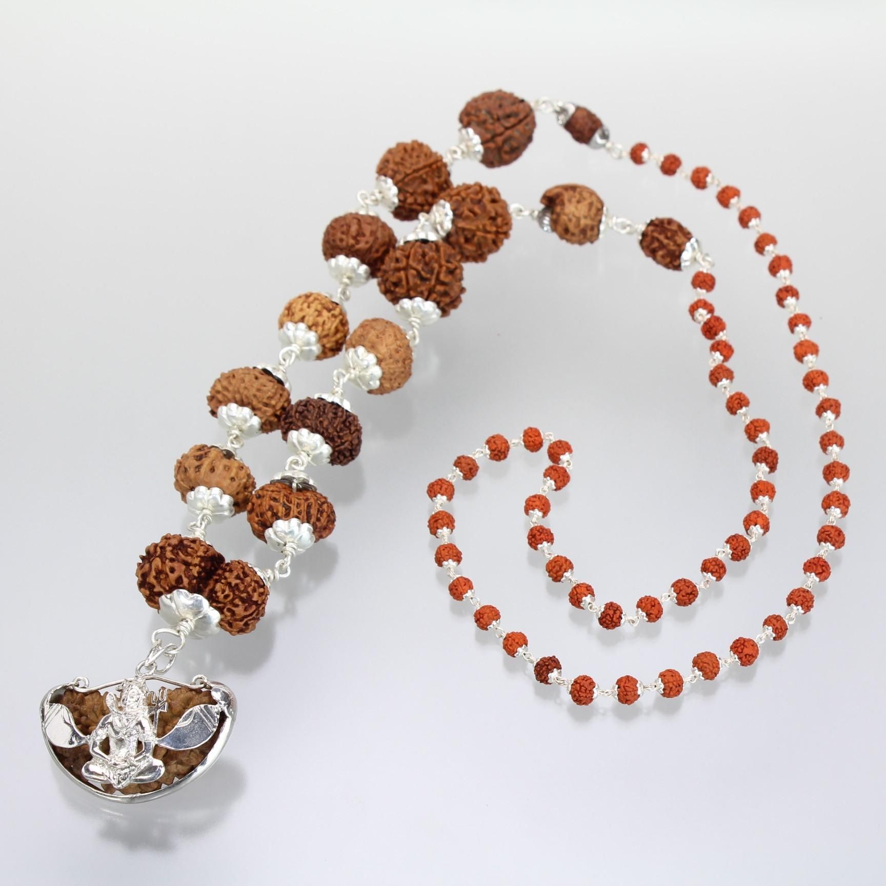 アカルシャヤ・シッダ・マーラー（ルドラークシャ・チェーン） （受注