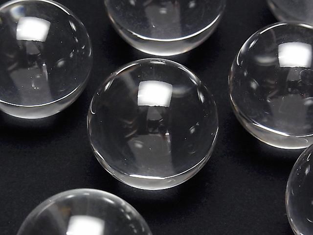 クリスタル（天然水晶） スフィア・ラウンド30mm強 1個｜天然石ビーズ