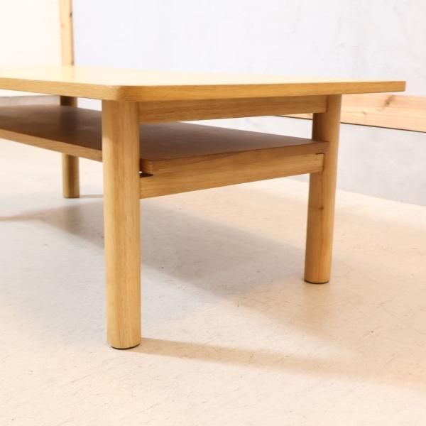 無印良品(MUJI)の人気のオーク材 ローテーブルです！北欧スタイルや和