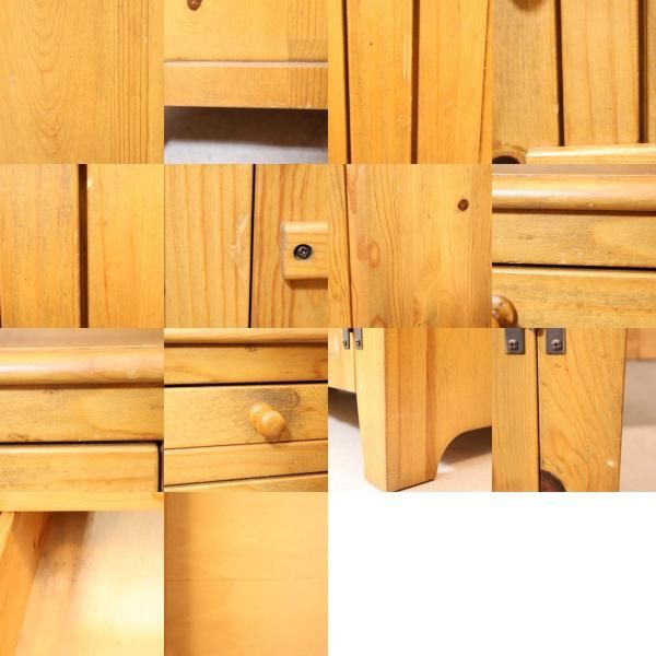 enfant(アンファン)のパイン無垢材 カップボードです。アンティーク