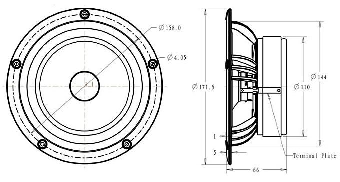 MarkAudio Alpair11MS 16cmフルレンジ・ゴールド - スピーカー自作