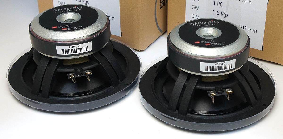 SB Acoustics SB17MFC35-8 17cmポリプロピレンコーンウーファー（ペア