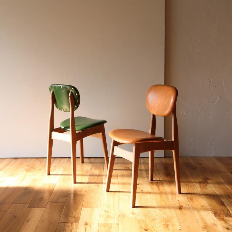 ikpチェアーグリーン/椅子/カフェ/ 古材家具イカピー