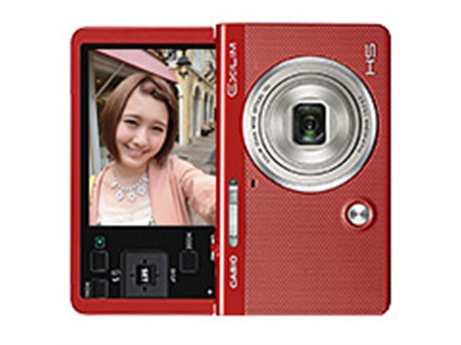カシオ、180度可動チルト液晶で自分撮りしやすい「EXILIM EX-ZR62
