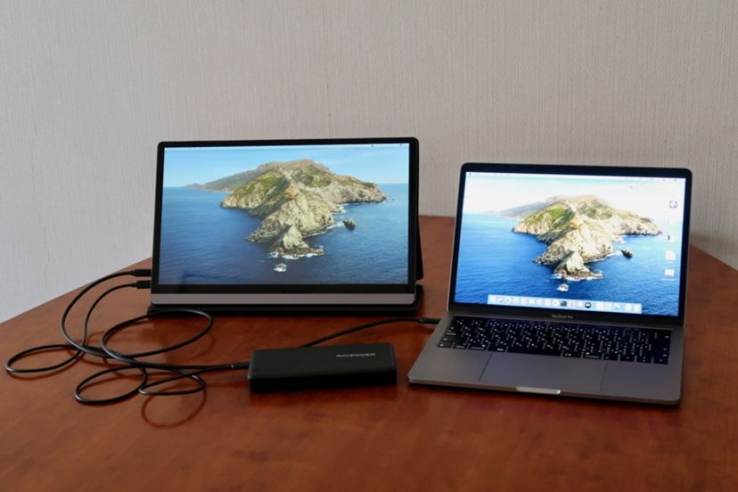 恵安の15.6型モバイル4Kディスプレイ「KIPD4K156」をMacBook Proのサブ