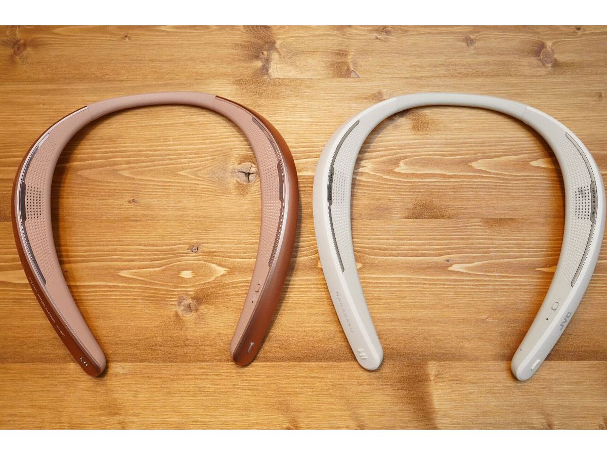 軽量ウェラブルネックスピーカー、シャープ「AN-SS1」 vs JVC「SP