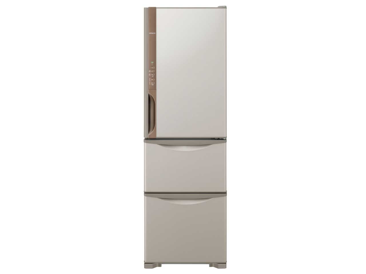 冷蔵庫 HITACHI R-K320HV ブラウン 2017年製 315L 日立 冷蔵庫 HITACHI