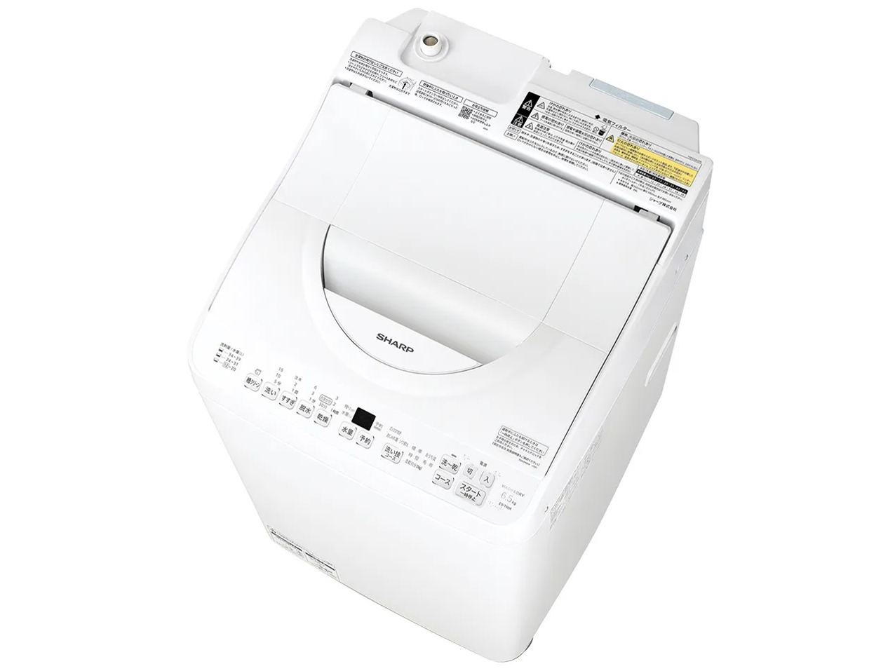 シャープ 穴なし槽 ES-TX6K-W [ホワイト系] 価格比較 - 価格.com