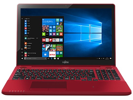FMV LIFEBOOK AH77/B1 FMVA77B1R [ガーネットレッド]の製品画像 - 価格.com