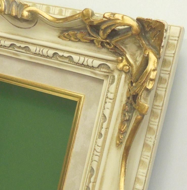 7802 F4号 アンティークアイボリー 333×242mm 油彩額縁 表面保護