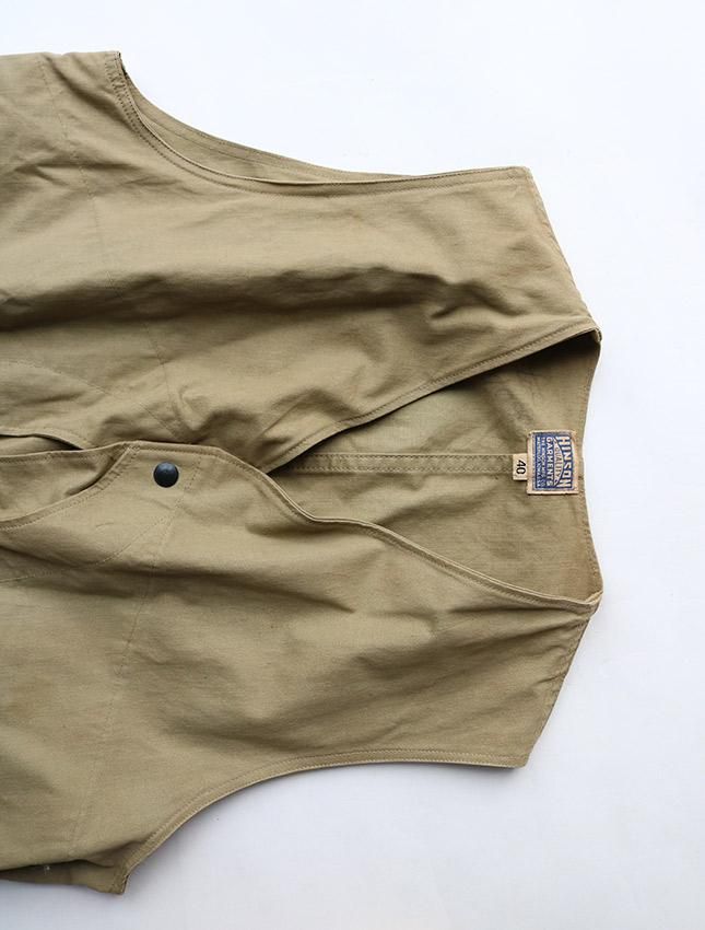 40s HINSON HALF MOON VEST SIZE40 GOOD COND - MATIN, VINTAGE