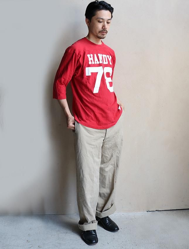 70s CHAMPION FOOTBALL JERSEY ALL COTTON SIZE L - MATIN, VINTAGE