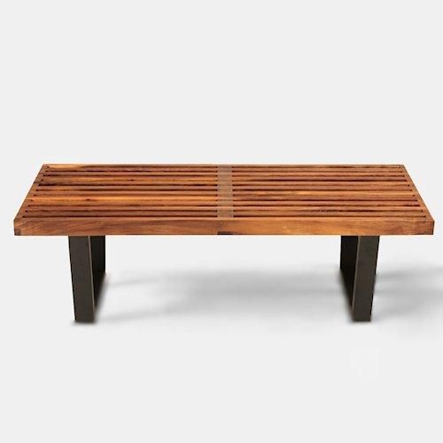 ジョージ・ネルソン/プラットフォームベンチ【ウォールナット無垢材2