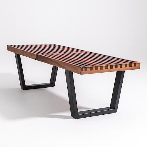 ジョージ・ネルソン/プラットフォームベンチ【ウォールナット無垢材2