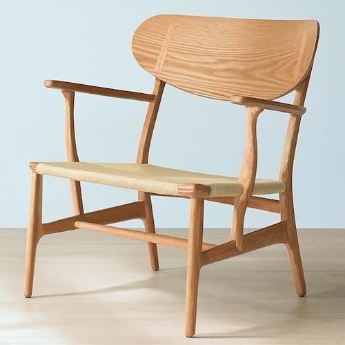 北欧リプロダクト/No.22ラウンジチェア【無垢材×ペーパーコード