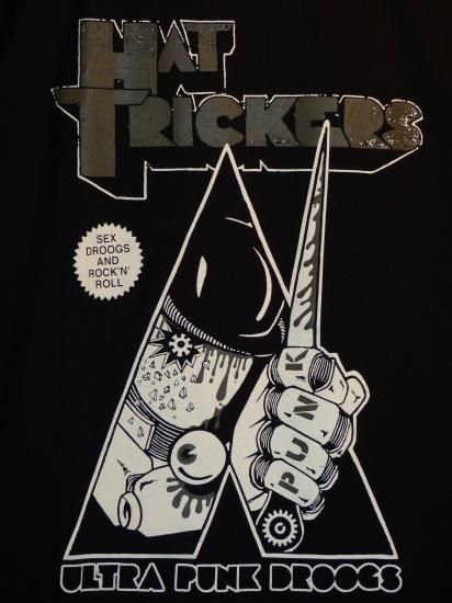 HAT TRICKERS - ULTRA PUNK DROOGS T-SHIRTS (SILVER LOGO) - 下北沢