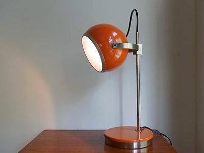 ヴィンテージ メタルデスクライト（オレンジ）｜アンティーク照明