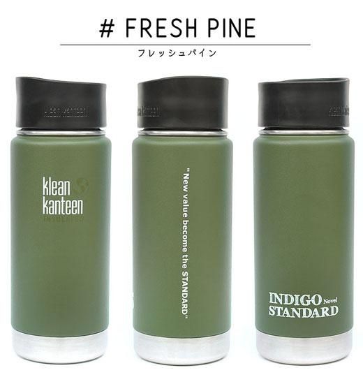 Klean Kanteen×INDIGO ワイドインスレートカフェボトル 16oz - Klean