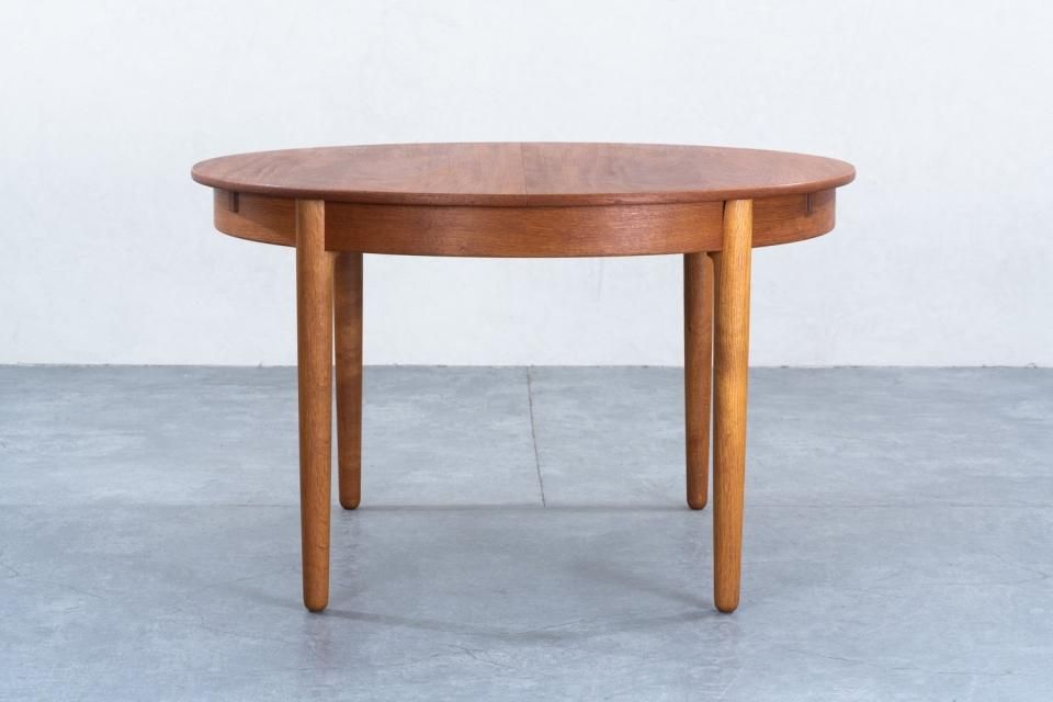 Hans J Wegner AT ラウンドダイニングテーブル チーク オーク | 北欧