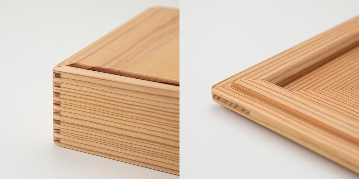 黒木クラフト工房・みやざき杉の二段重（5寸）｜低座の椅子と暮らしの