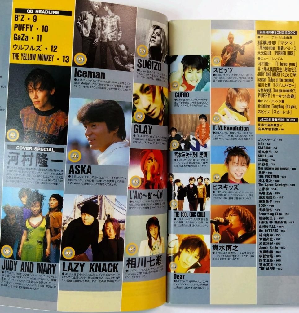 ギターブック 1997年4月 河村隆一 / B'z イエローモンキー L'Arc-en
