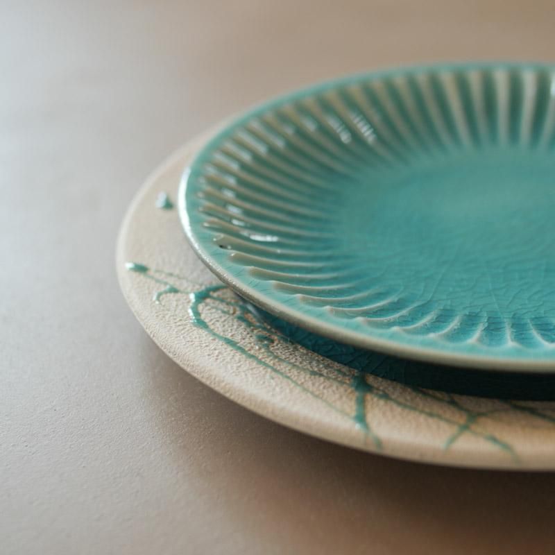 雅峰窯トルコブルーお皿セット【雅峰窯】|彩りのある生活 - 錢屋商店