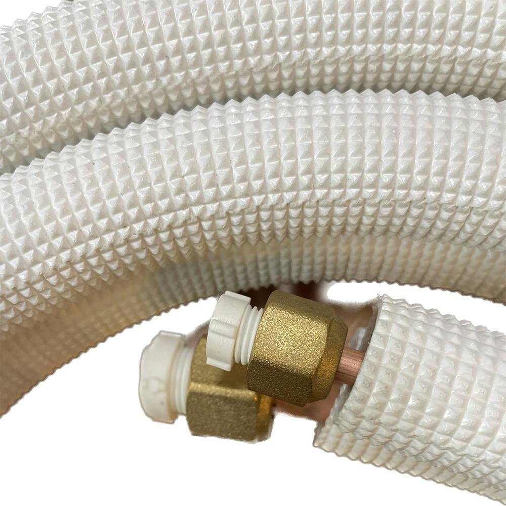 MF エアコンペアチューブ 2分3分 フレア加工済 ナット付 5m ペアコイル