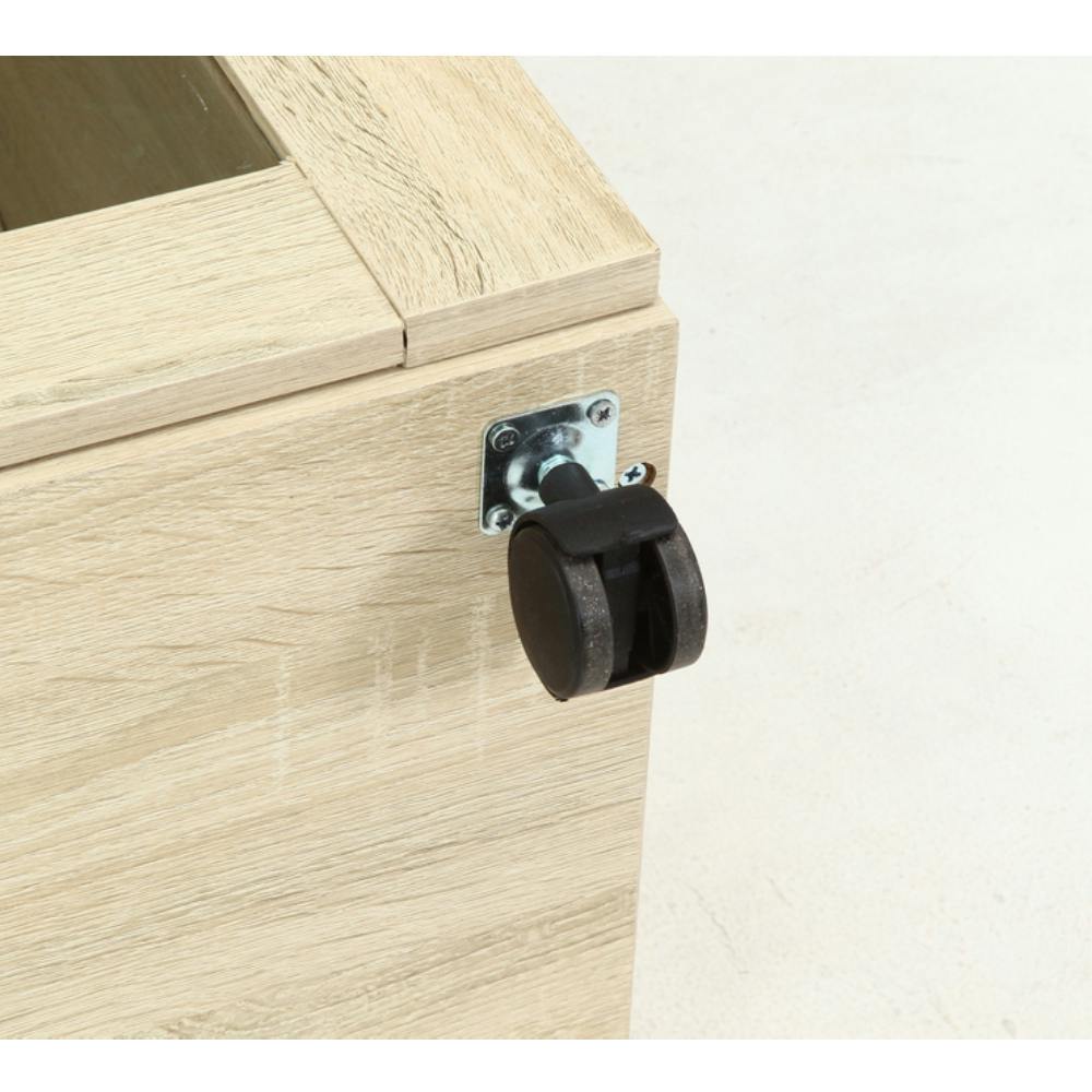 通常WEB売価12800円】キッチンワゴン ホワイトオーク【別送品