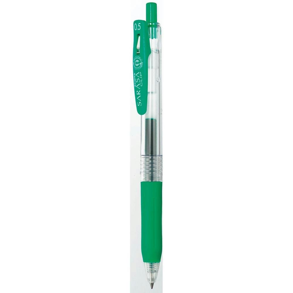 ゼブラ ジェルボールペン サラサクリップ 0.5mm 緑 | 文房具・事務用品