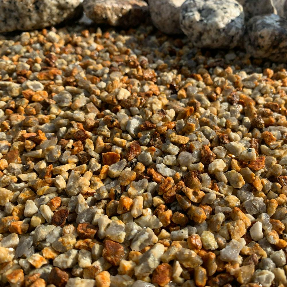 TAIKOH 甲賀砂利 2分 2-6mm 10kg 国産 化粧砂利 オレンジ 錆 さび サビ