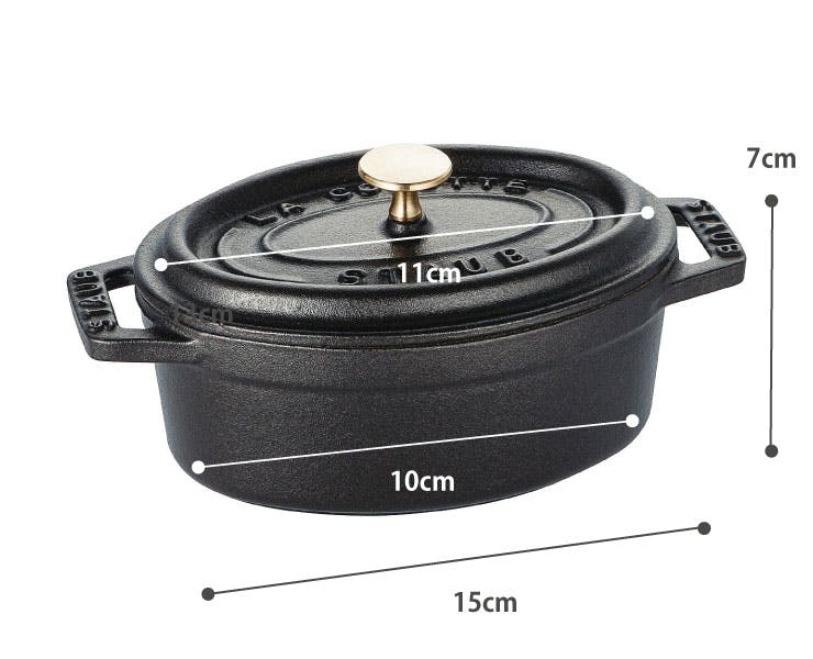 ストウブ ピコ ココット オーバル 11cm 250ml IH対応 staub【鋳物 両手