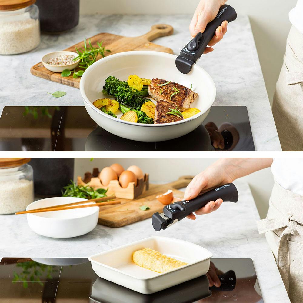 グリーンパン クリックシェフ 5点セット フライパンセット 着脱