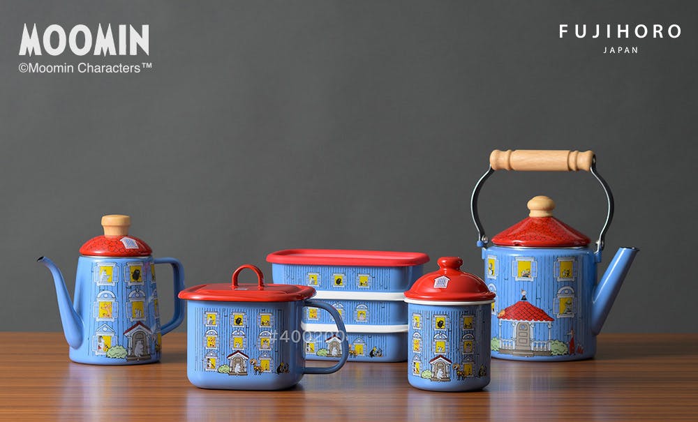 ムーミンハウス ホーローキャニスター 9cm 500ml 富士ホーロー MOOMIN