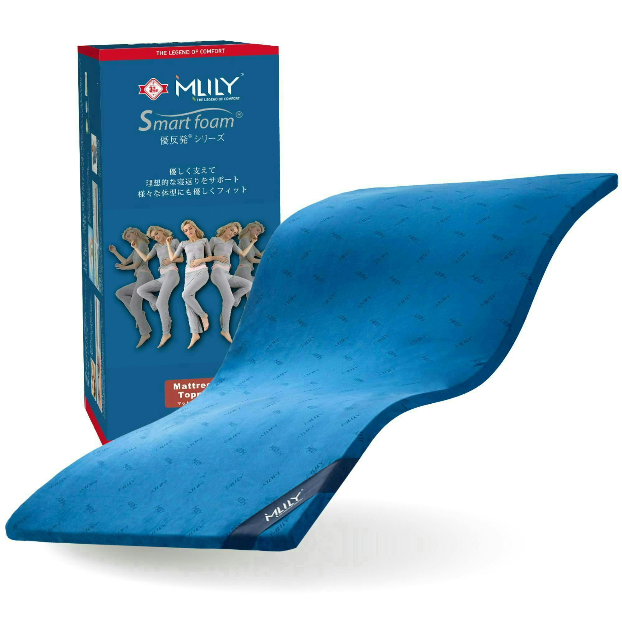送料無料】エムリリー 優反発 マットレス セミシングル 高反発