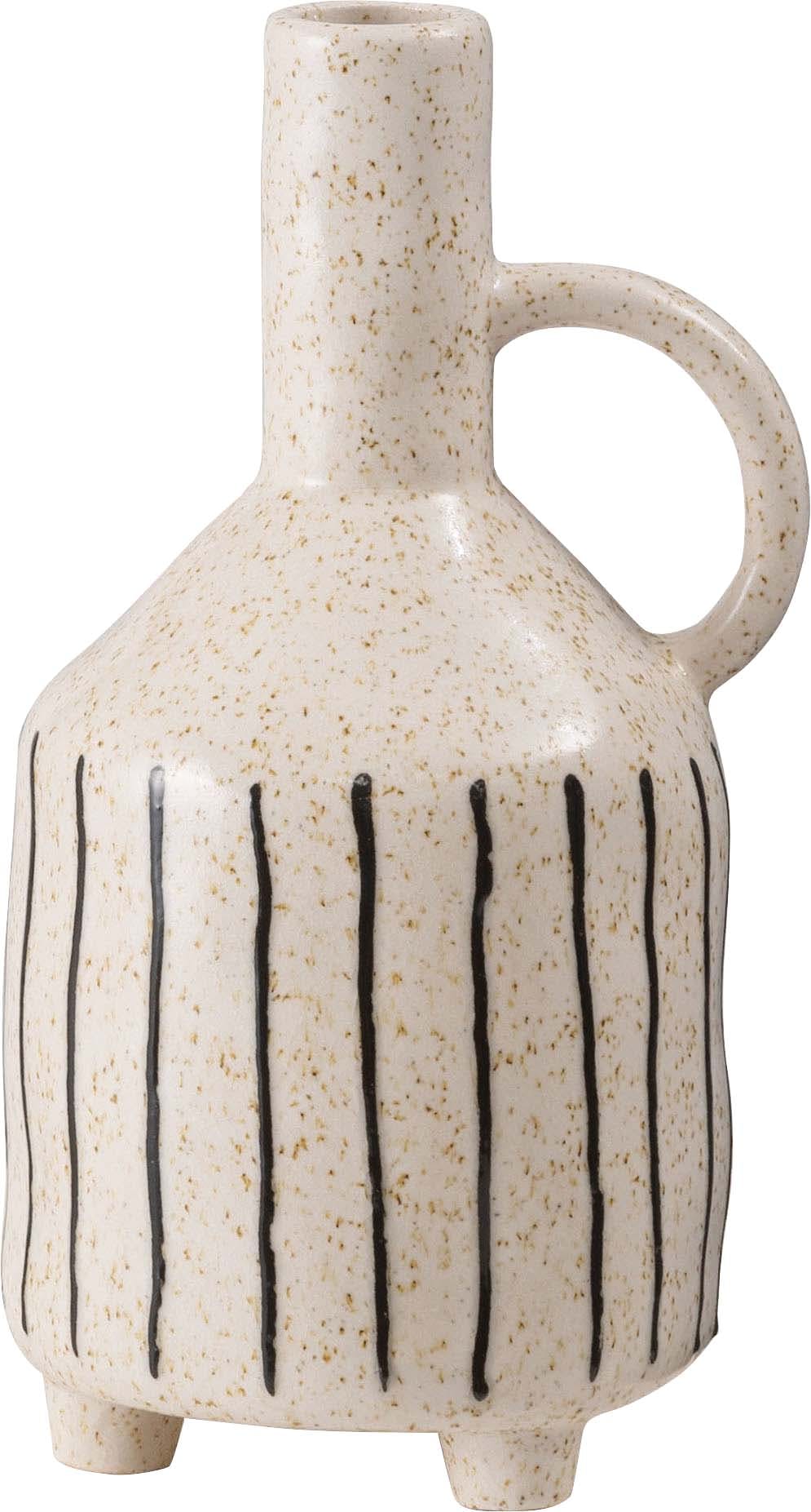 Room Essence フラワーベース W14.5×D13×H27.5 アイボリー 完成品 花瓶