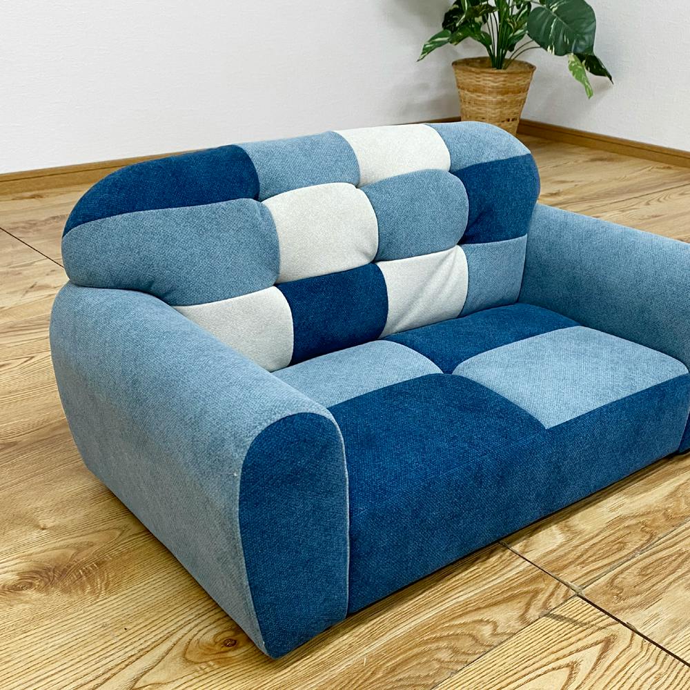 後藤家具物産 可愛いパッチワークペットソファ！ Size：69×40×35 軒先