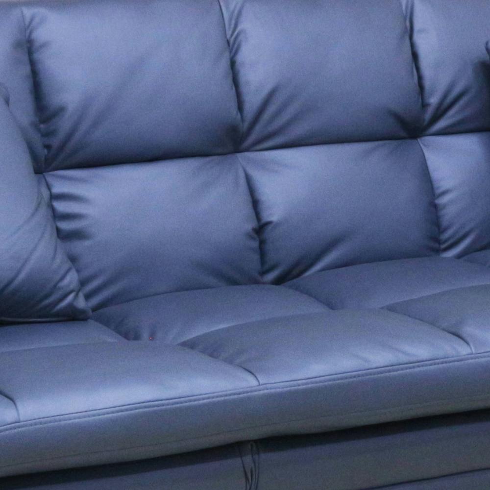 後藤家具 3WAYソファーベッド！ブルー色！ 4570133301221 軒先渡し