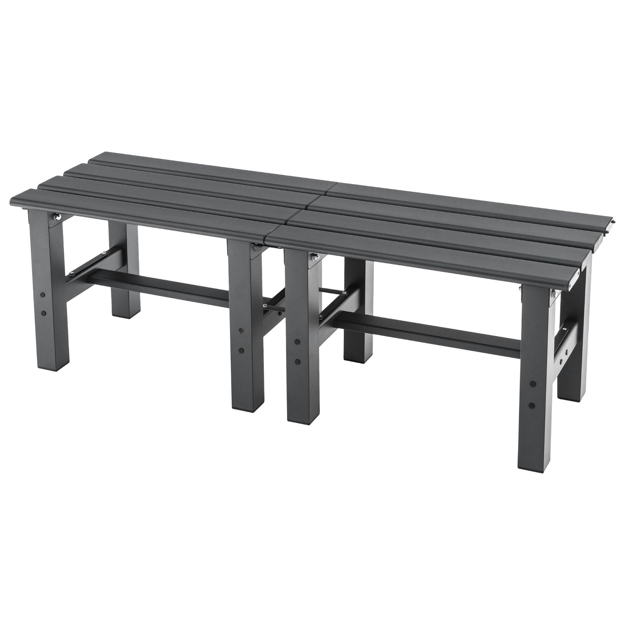 武田コーポレーション 連結式アルミ縁台180 グレー 181×36×40 BALE