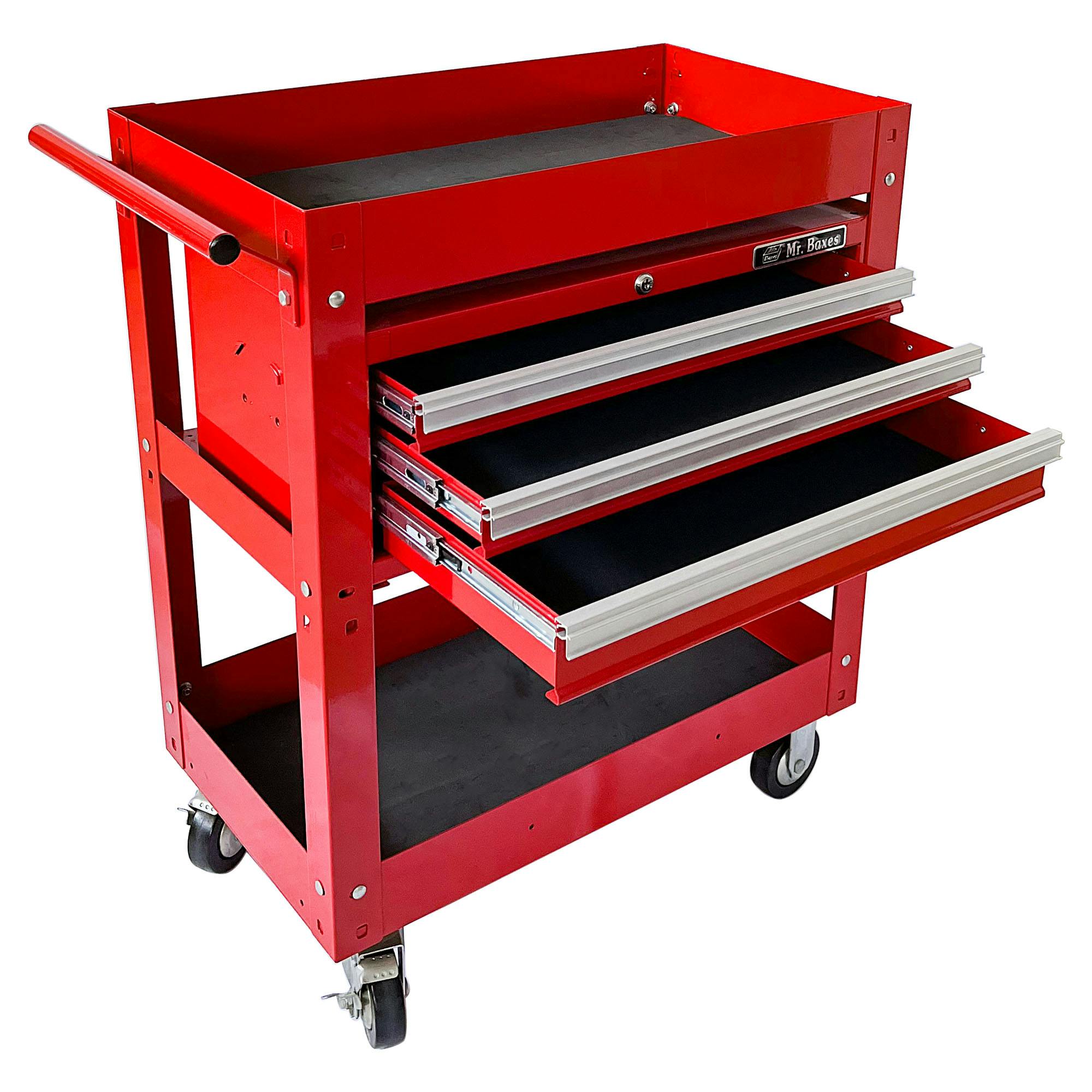 E-MAKE 三段引出し付ワゴン T28-3X 工具 整備 ワゴン ツール カート