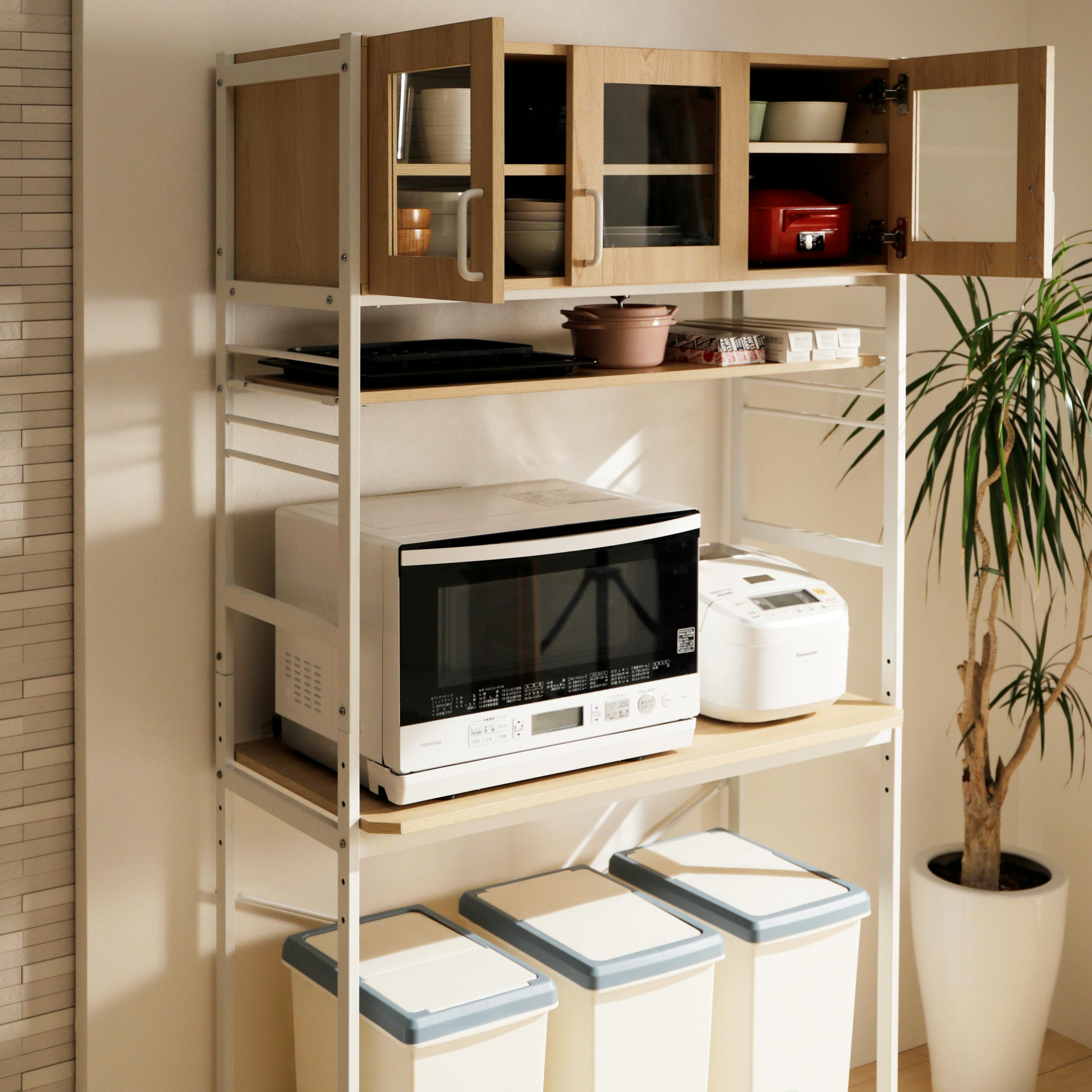 KOEKI 弘益 UTILITY KR-930(NA) ルナ キッチンラック 93.5×45×180 組立