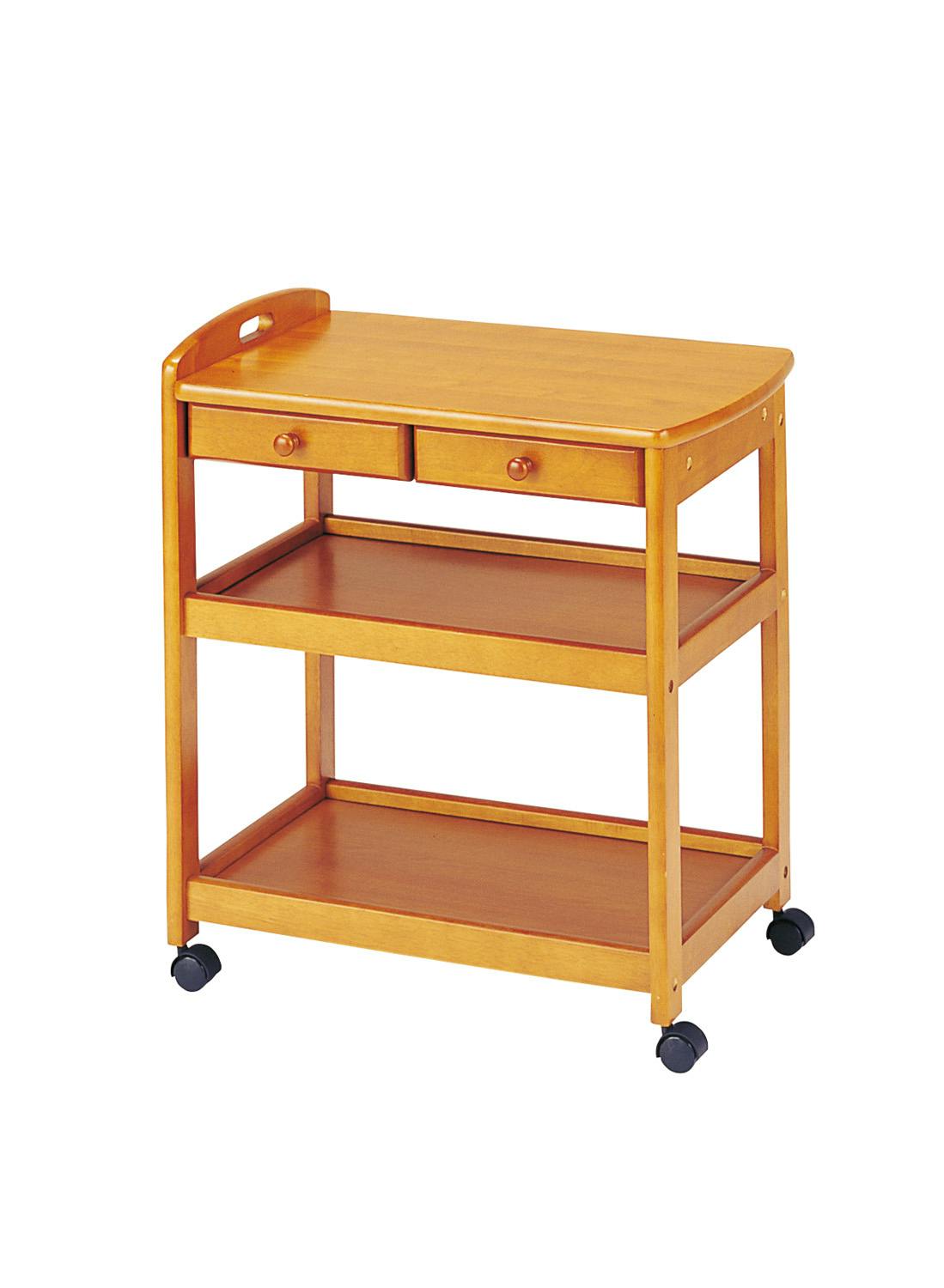 UTILITY KOEKI KW-600H(BR) キッチンワゴン 62.5×42.5×73.5 組立品