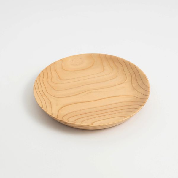 佐藤木材容器/KACOMI 八寸 白 -秋田杉で作った驚くほど軽い、ガラス