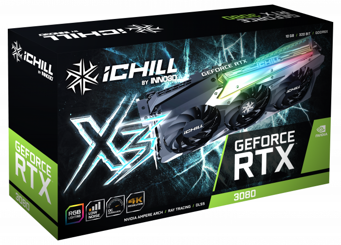 INNO3D GEFORCE RTX™ 3080 ICHILL X3 LHR | INNO3D - GRAPHICS CARDS