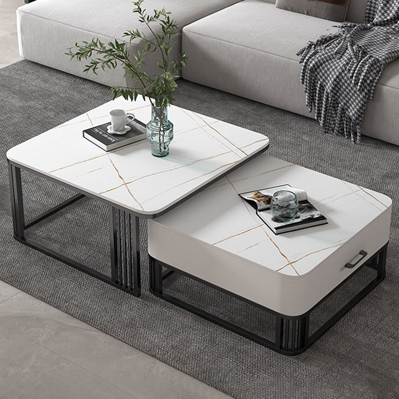 INDOORPLUS公式/ローテーブル マーブル模様 グレー 北欧 デザイン性