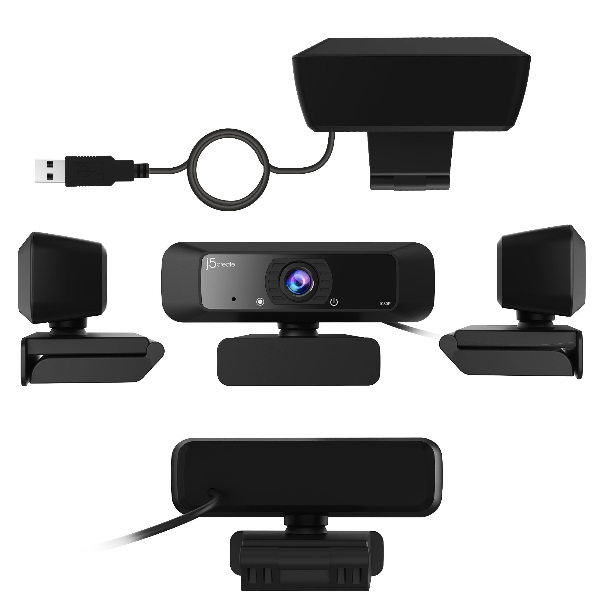 j5create JVCU100 USB™ HD Webcam with 360° Rotation – j5create