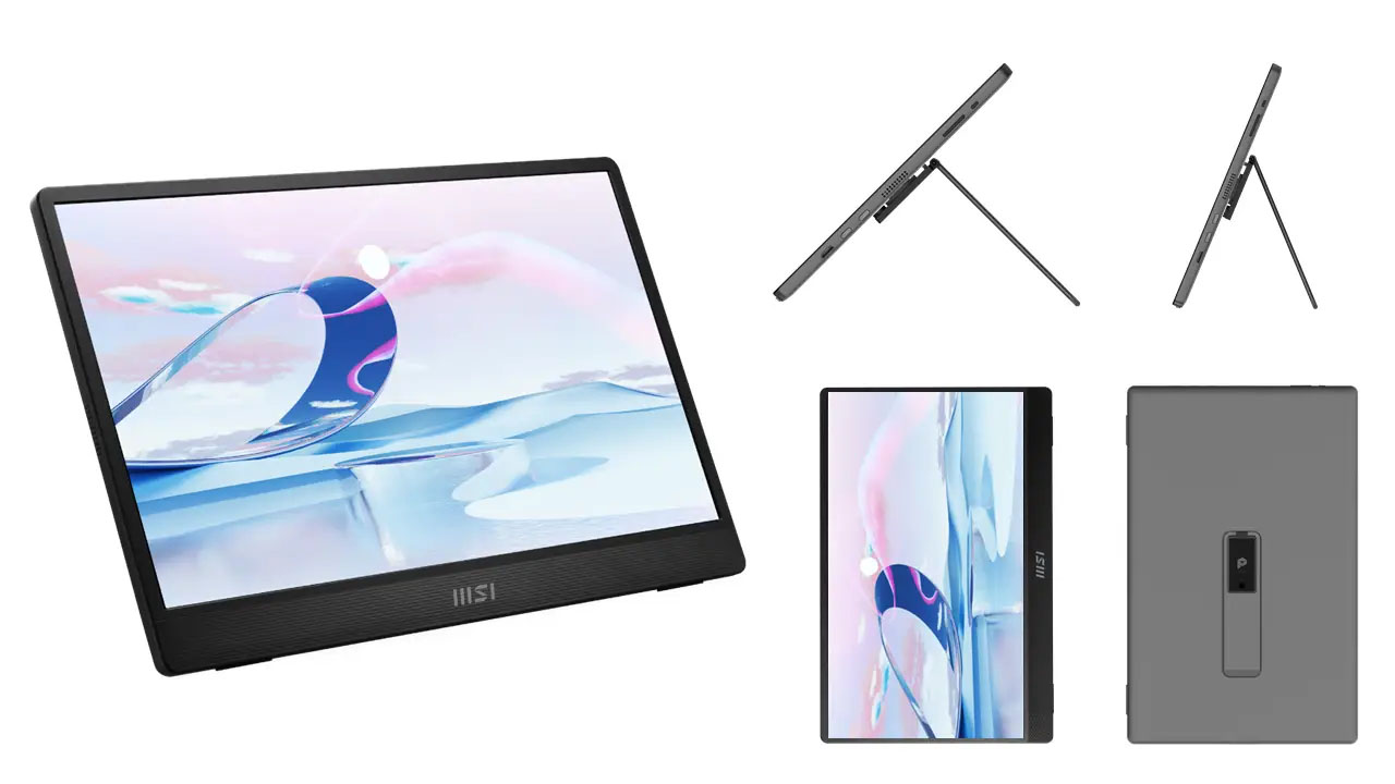 MSI、15.6インチで約0.75kgの軽量モバイルモニター「PRO MP161 E2