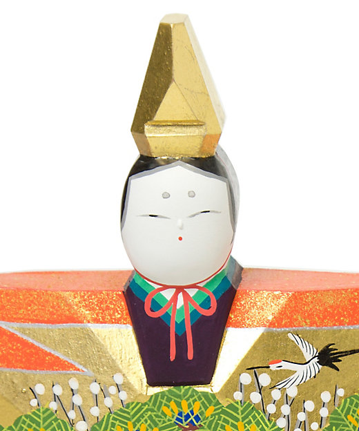 送料無料】奈良一刀彫 神泉作 立雛 7号（三越） | 神泉/シンセン