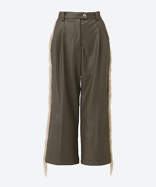 side fringe pants F25A42 | FUMIE=TANAKA