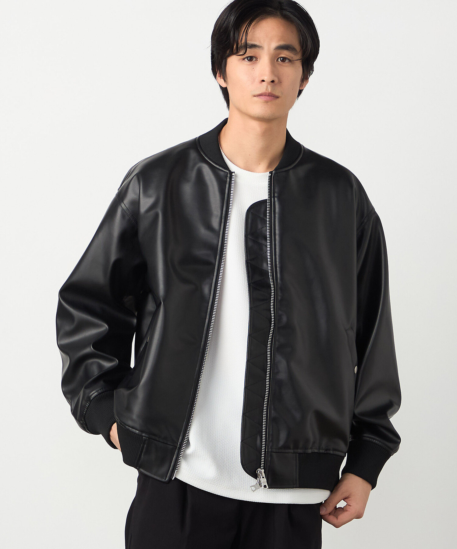 合成皮革 MA－1ブルゾン（4722BO25） | COMME CA ISM (Men