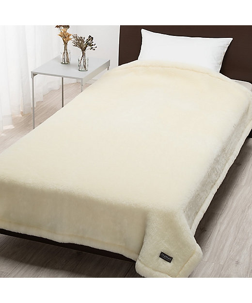 イトリエ ロングパイルウールブランケット（毛羽部分